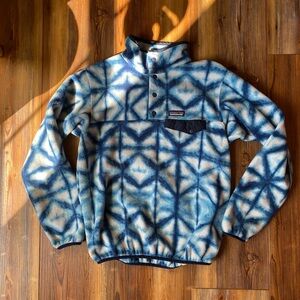 Rare Vintage Patagonia Synchilla Snap-T Fleece Pullover Diamond Dancer Pattern